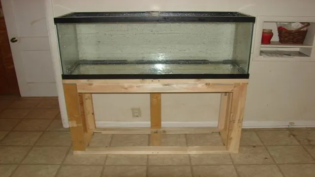 how to build a stand for a 55 gallon aquarium