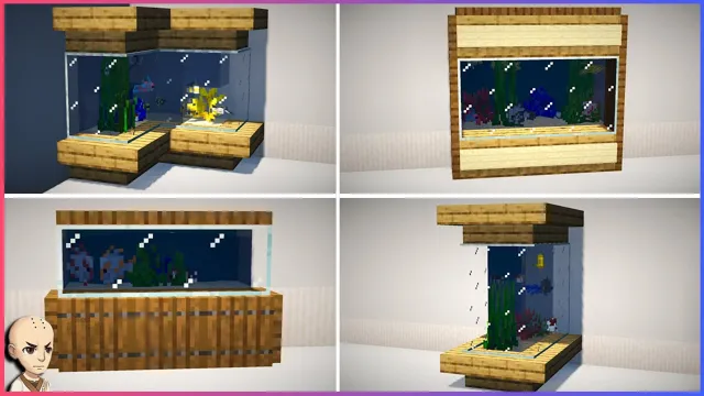 how to build an aquarium in minecraft pe
