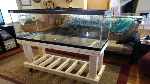 how to build an aquarium stand with wheels