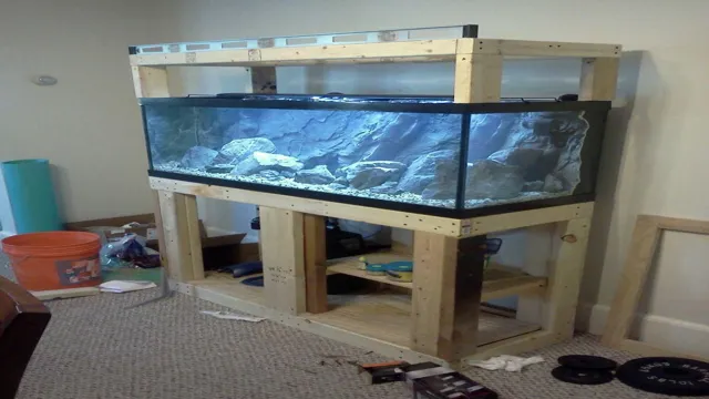 how to build an aquarium stand with wheels