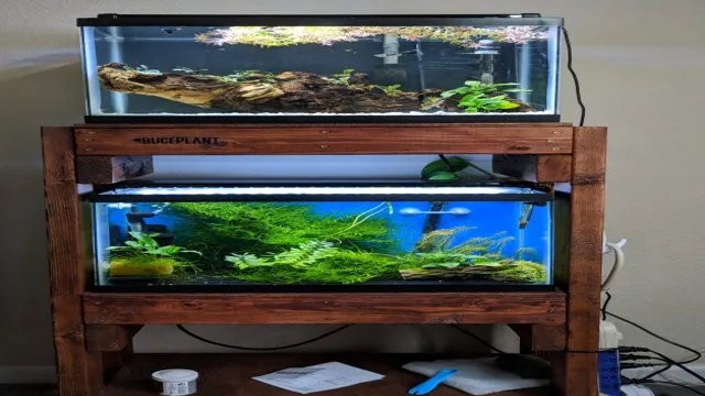 how to build multi level aquarium rack