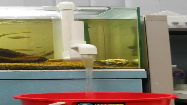 how to build overflow and input for aquarium pvc