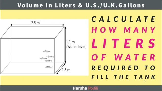 how to calculate volume in litres of an aquarium