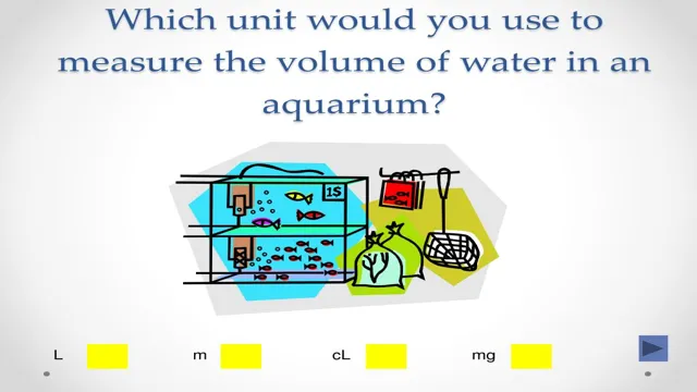 how to calculate water volume in a aquarium in centimetres