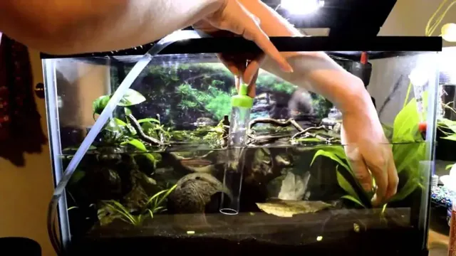 how to change aquarium water with fish in it