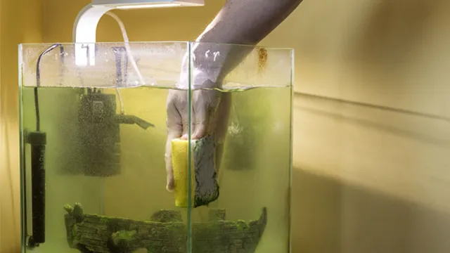 how to clean algae aquarium glass