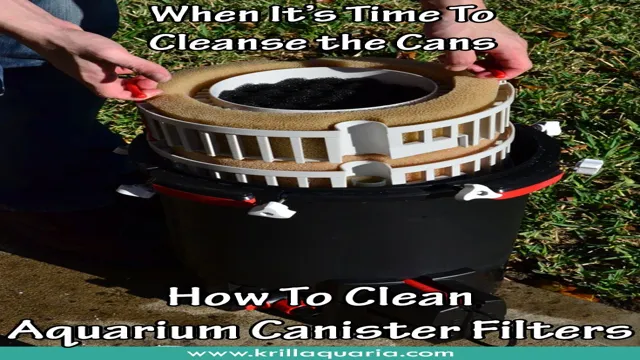 how to clean aquarium canister filter