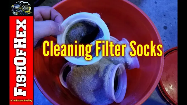 how to clean aquarium filter socks