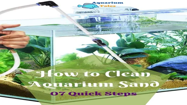 how to clean aquarium sand without siphon