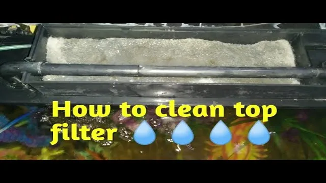 how to clean aquarium top filter