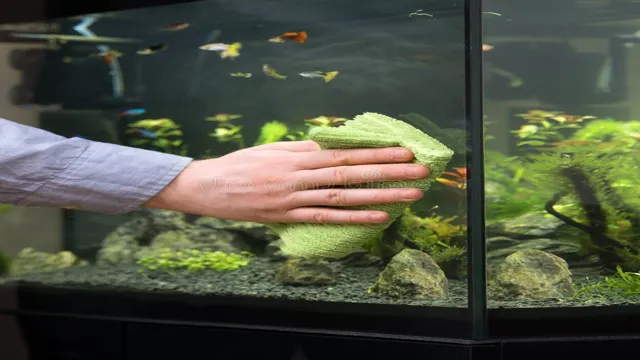 how to clean aquarium top glass