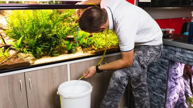 how to clean aquarium with only a hose