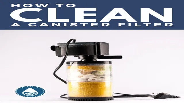 how to clean canister filter aquarium
