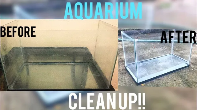 how to clean cloudy aquarium glass