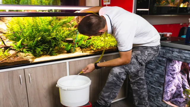 how to clean food floating in aquarium