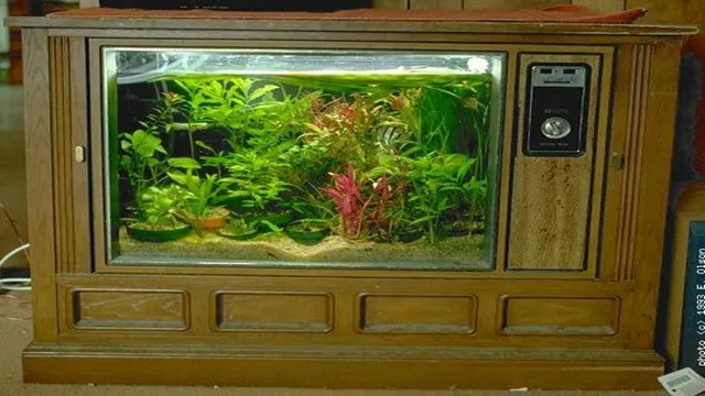 how to convert a tv to an aquarium
