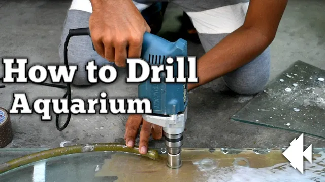 how to cover drill hole in acrylic aquarium