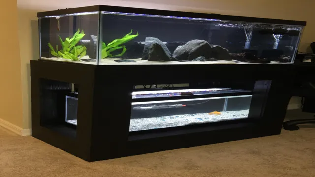 how to cover up back of aquarium stand