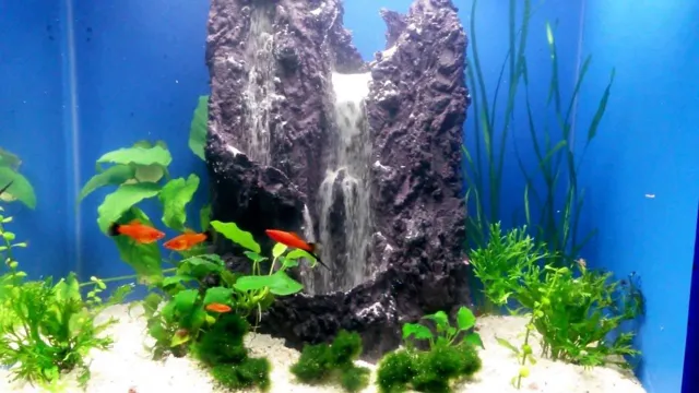 how to create a waterfall in the aquarium