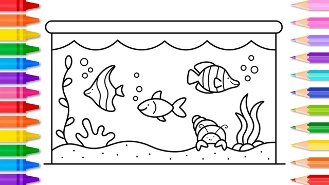 how to draw an aquarium