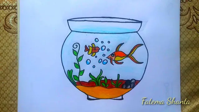how to draw aquarium easily