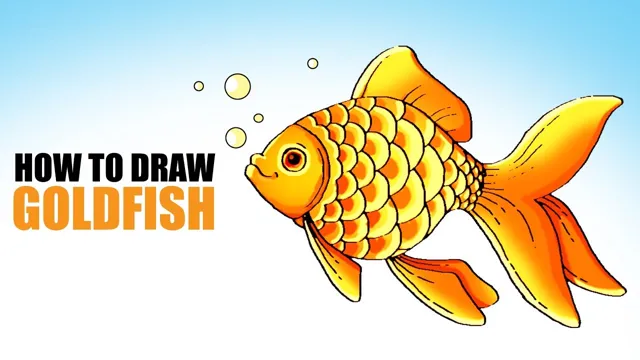 how to draw aquarium goldfish