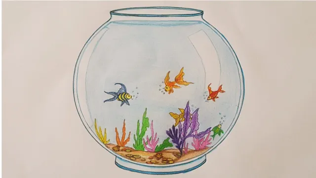 how to draw aquarium on wall