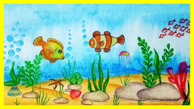 how to draw aquarium pictures