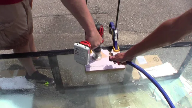 how to drill a hole in acrylic aquarium
