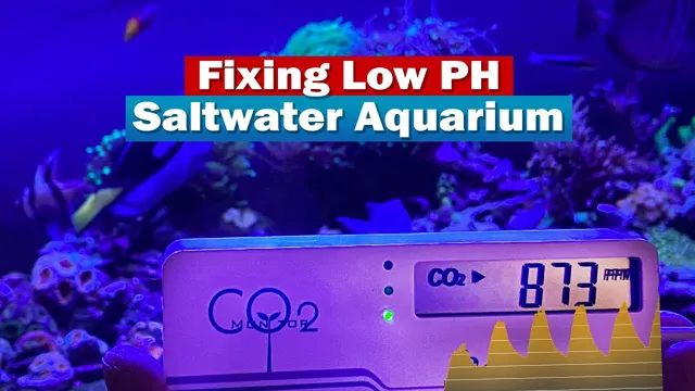 how to drop ph in saltwater aquarium