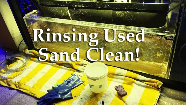 how to dry rinsed sand for aquarium