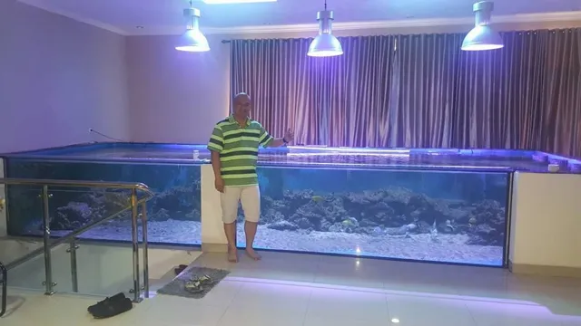 how to fill up a large aquarium