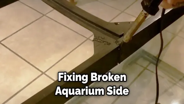 how to fix a cracked aquarium side
