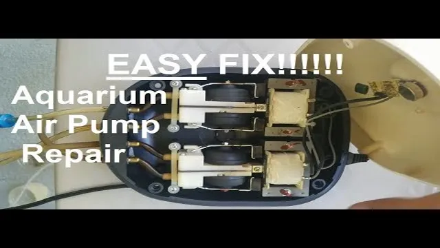 how to fix air pump for aquariums