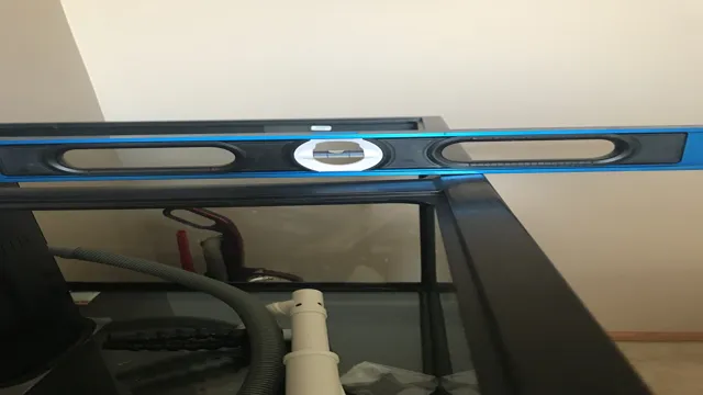 how to fix an aquarium stand that isn't level