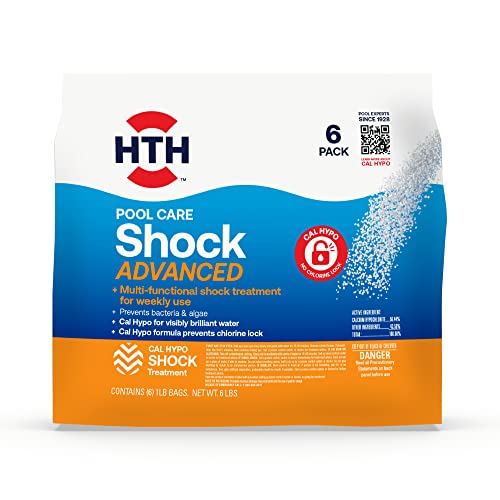 HTH Pool Care Shock Advanced, Swimming Pool Chemical Prevents Bacteria ...