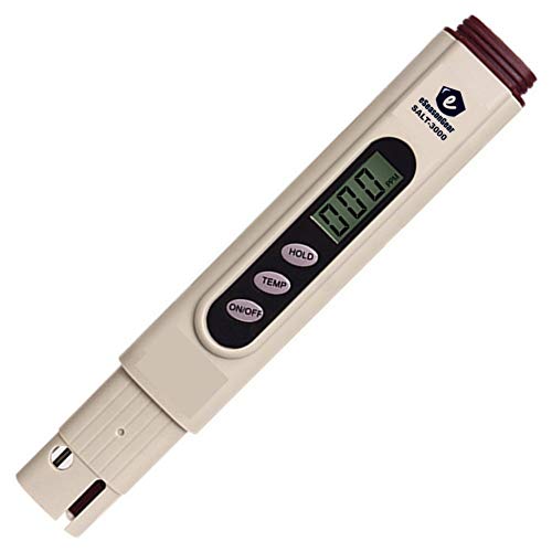 eSeasonGear SALT-3000 Meter, Digital Salinity PPM Temperature Tester for Salt ...