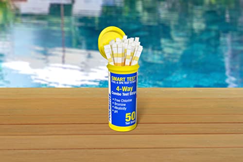 Poolmaster 22211 Smart Test 4-Way Pool and Spa Test Strips ...