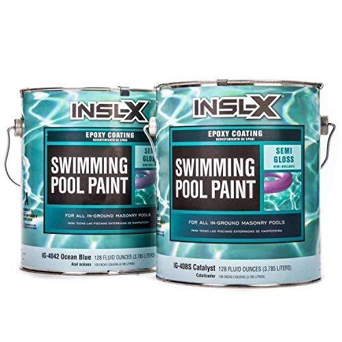 BENJAMIN MOORE & CO-INSL-X IG4042S99-2K Gallon Blue Epox Pool Paint, ...