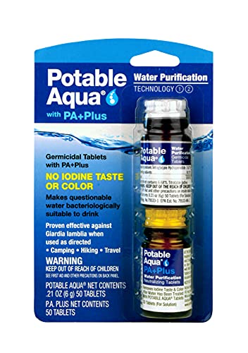 Potable Aqua Water Purification Tablets With PA Plus - Two ...